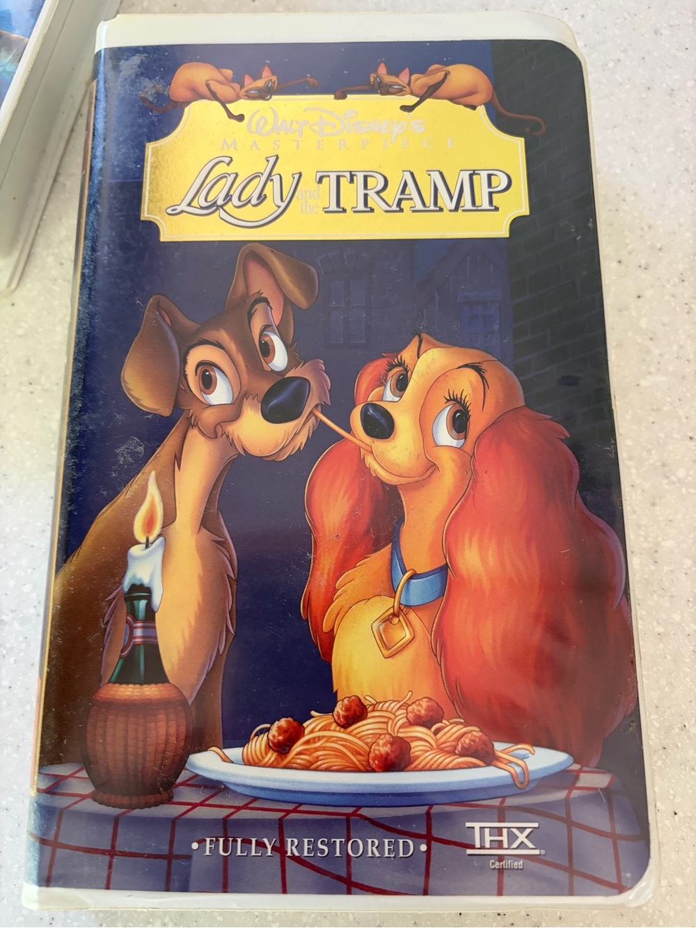 Walt Disney Lady and the Tramp VHS Masterpiece Collection Movie. THX.